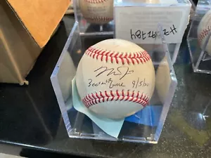 Mike Trout Signed/Inscribed 300TH HR Game Game used ball MLB Holo/MLB authentic - Picture 1 of 3