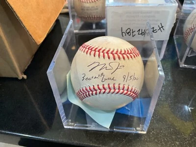 Mike Trout Signed/Inscribed 300TH HR Game Game used ball MLB Holo/MLB authentic - Image 1 of 3