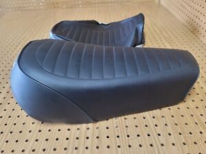 Details about  / BLACK /& GREY CUSTOM FITS YAMAHA DT 125 RE 04-07 DUAL LEATHER SEAT COVER