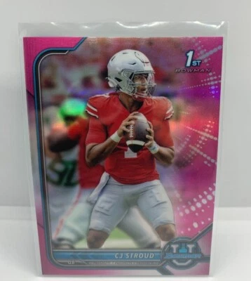 2022 Bowman University Chrome Pink Pick Your Card Sauce, Young, Flowers "1st" RC - Image 1 of 4