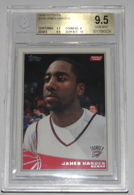 2009-10 Topps Rookie James Harden RC#319 BGS 9.5 (W/ 10 Subset) - Image 1 of 4