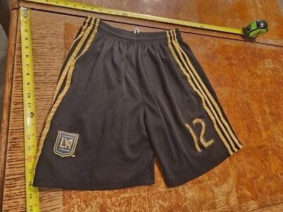 Adidas LA Galaxy Jóvenes/Niños - Pantalones Cortos de Fútbol 24 pulgadas Cintura #S27 Foto 1 de 3