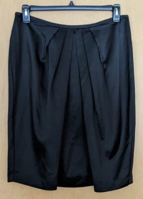 Alex evenings black satin skirt size 14 NWOT - Image 1 of 3