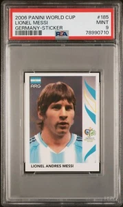 2006 PANINI WORLD CUP GERMANY STICKER 185 LIONEL MESSI psa 9 78990710 - Picture 1 of 2
