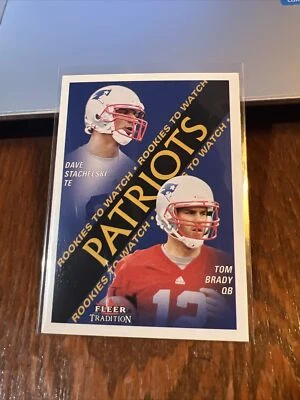 Tom Brady 2000 Fleer Tradition Rookie Card RC #352 NM-MT David Stachelski Pats - Image 1 of 4