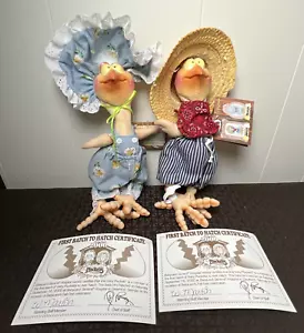 Plucketts Spud & Tater Chickens by Xavier Roberts NEW FIRST BATCH 2000 Certs - Picture 1 of 23