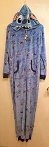 Lilo & Stitch Women's Pajamas Large Union Suit 1 Piece Costume Hooded Disney NWT - Picture 1 of 9