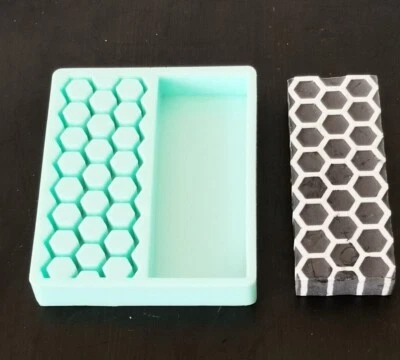 TABESON Stampo in silicone multifuso per squame coltello bianco manico coltello - nido d'ape