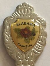 Vintage Souvenir Spoon US Collectible Alabama Camellia