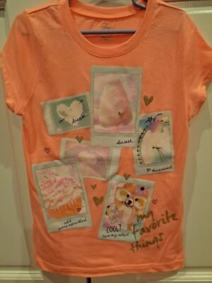Children's Place Girls Tshirt My Favorite Things NWOT Size 7/8 - Image 1 of 2