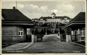 GOTTLEIBA Heilstätte Gebäude Ansicht Dt. Reich Postkarte gelaufen frankiert - Picture 1 of 2