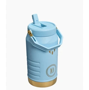 Jarra de paja abatible Messi x Stanley 1913 IceFlow 64 OZ Ice Flow Blue PREORDEN - Imagen 1 de 4
