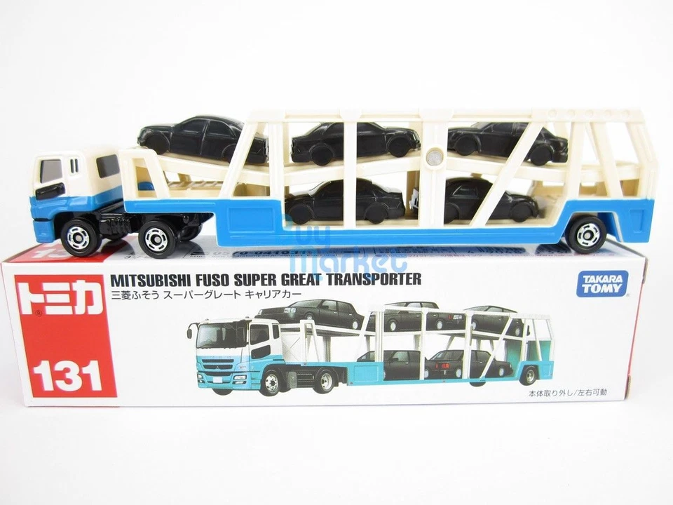 Takara Tomy Tomica #131 三菱 Fuso Super Great Transporter 压铸玩具车 — 第 1/4 张图片