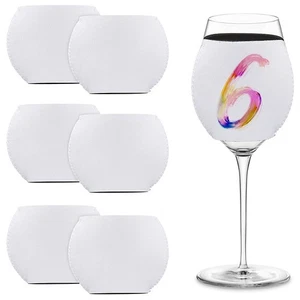 6 PIEZAS Sublimación Espacios Vino Copa Funda Neopreno Vino Vidrio Aislador4241 - Imagen 1 de 7