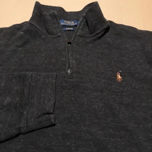 Polo Ralph Lauren Men's XL Estate Rib 1/4 Quarter Zip Sweater Heathered Black  - Picture 1 of 11