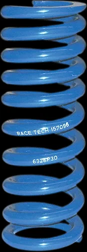 Muelle amortiguador trasero Race Tech azul progresivamente herido 9,5 kg Husaberg FX600E 99-00 Foto 1 de 3