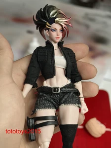 1/12 1/18 Anime Punk Girl Kopf Skulptur Modell für 6" 3,75" Actionfigur Körper Spielzeug - Bild 1 von 7