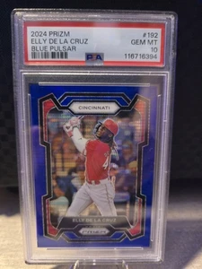 2024 Panini Prizm - Blue Pulsar #192 Elly De La Cruz (RC) /75 - PSA 10 - POP 2 - Picture 1 of 2