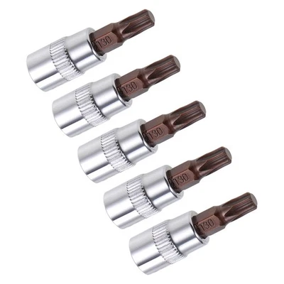 ZAPLYTE 5 Pcs 1/4-Inch Drive Bit Socket Torx T30 S2 Steel 38mm Length