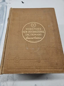 Websters New International Dictionary Second Edition Unabridged 1945 Vintage - Picture 1 of 10