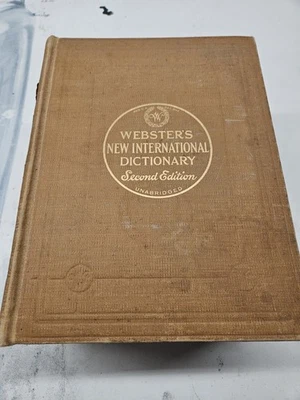 Websters New International Dictionary Second Edition Unabridged 1945 Vintage - Image 1 of 4