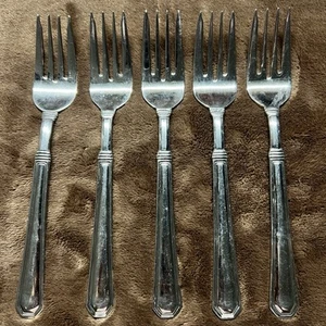 5 Pfaltzgraff Providence Satin Edelstahl Salatgabeln 6 7/8" - Bild 1 von 9