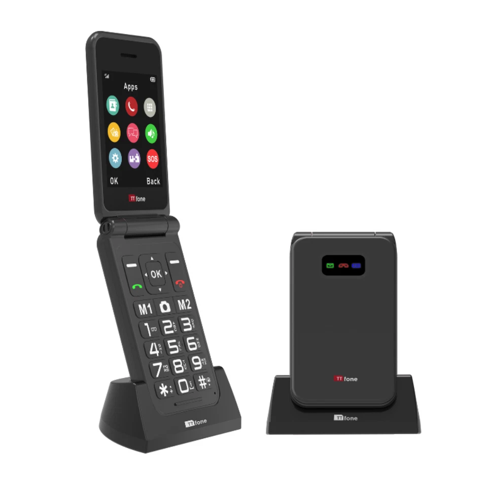 TTfone TT760 Flip 4G Big Button Mobile Phone Elderly SOS Camera Folding - Image 1 of 1