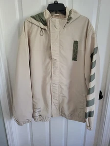 Disney Buzz Lightyear Star Command Green Cream Jacket Hood Windbreaker Adult 2XL - Picture 1 of 9