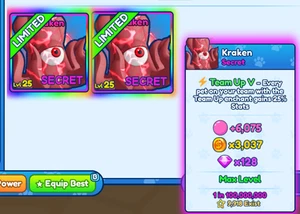 KRAKEN (SECRET) | Bubble Gum Simulator Infinity - BGSI | CHEAPEST ! - Picture 1 of 1