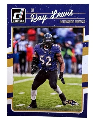 Ray Lewis 2016 Donruss Ravens #28 Awesome Facemask!! - Image 1 of 2