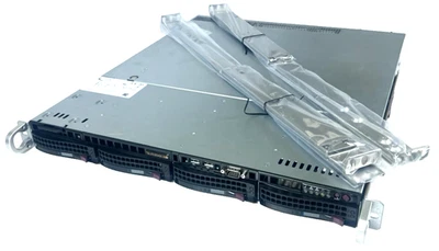 SUPERMICRO CSE-813M-4 X11SPM-F 1U SERVER 4LFF XEON Silver 4209T 16GB RAM NO HDD - Image 1 of 4