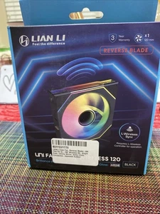 Lian Li UNI Fan SL Wireless 120mm ARGB Fan - Single Pack - 2.4 GHz Wireless - Picture 1 of 1