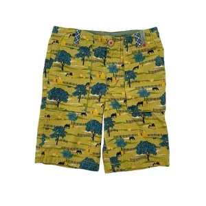 MATILDA JANE x JOANNA GAINES Green Farm Country Canvas Shorts Size 8 Boys Horse - Picture 1 of 4