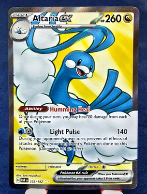 Altaria EX 232/182 SV04 Scarlet & Violet Paradox Rift Ultra Rare Holo, NM+ Bonus - Image 1 of 2