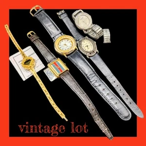 LOT of 5 WATCHES Bonjour, Milan, & Unbranded ALL WORK But Need Batteries - Picture 1 of 5
