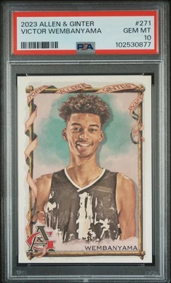 2023 VICTOR WEMBANYAMA ROOKIE PSA 10 Allen & Ginter #271 RARE Rookie Card🔥 - Image 1 of 2