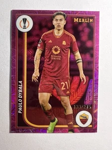 2023-24 Merlin UEFA Club Competitions #15 Paulo Dybala Pink Mojo /275 - Picture 1 of 2