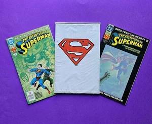 THE ADVENTURES OF SUPERMAN #500 Comic Book Lot With SEALED Polybag and Variant  - Picture 1 of 7