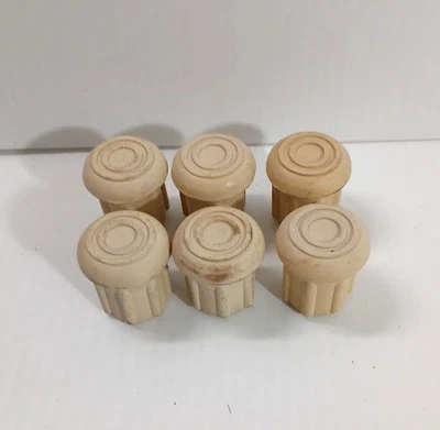 Bastón de goma 6 piezas puntas de bastón patas de silla beige antideslizante resistente 3/4" Foto 1 de 4