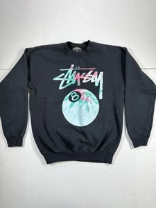 Sudadera Stussy Multicolor Ocho 8 Bolas Logo Cuello Redondo Extra Pequeña Negra - Imagen 1 de 13