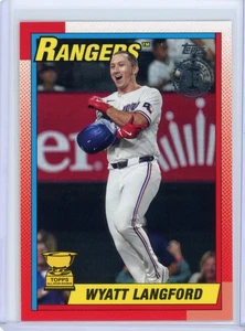 2025 Topps Wyatt Langford 35th Anniversary #90B2-35 Rangers - Bild 1 von 2