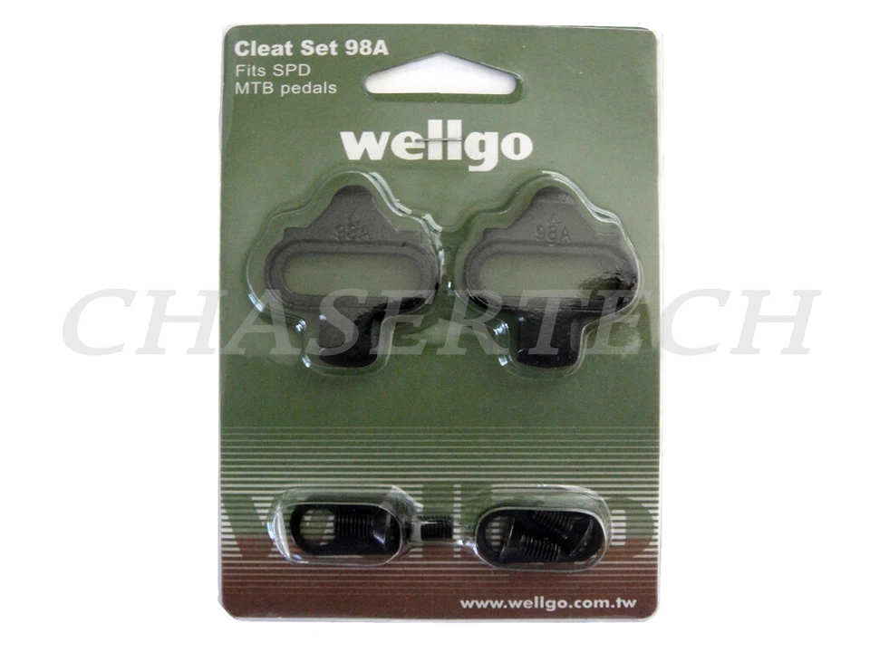 Wellgo WPD-98A 98A MTB ROAD SPD Pedal Cleats Shimano SH51 SH56 Compatible - Image 1 of 1