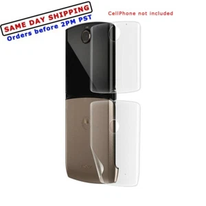 Premium Soft Outer + Back Protector Flim for Verizon Motorola razr 4G 2019 Phone - Picture 1 of 3