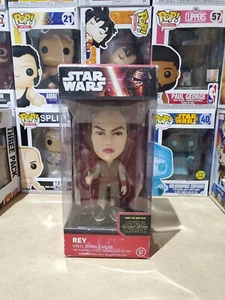 STAR WARS THE FORCE AWAKENS REY BOBBLE HEAD AS NEW - Bild 1 von 1