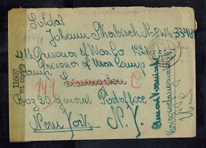 1944 Marburgh Germany to Camp Livingston German POW Camp Cover Prisoner of War - Picture 1 of 2