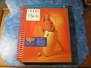 SHARE THE MUSIC 5 Texas Teacher Edition HUGE HC Spiral 1995 NO CDs - Picture 1 of 5