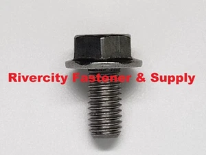 (5) M8-1.25x16 Hex Flange Bolts 8mm x 16mm Stainless M8x1.25 x 16 Screws - Picture 1 of 8