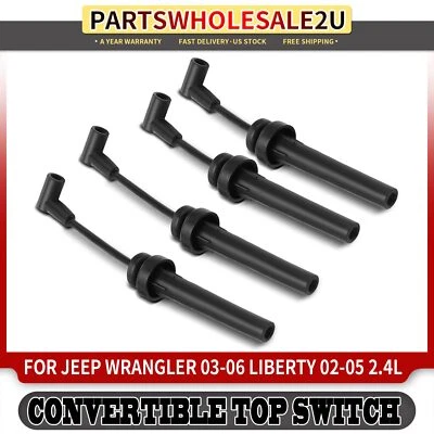 4x Spark Plug Wire Sets for Jeep Liberty 2002-2005 Wrangler 2003-2006 L4 2.4L - Image 1 of 4