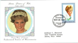 Princess Diana Memorial First Day Cover FDC - MICRONESIA - SEE SCAN $$$ - Picture 1 of 1