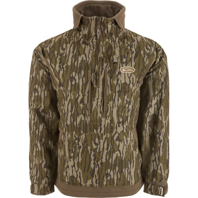 Drake Waterfowl MST Waterproof Fleece-Lined 1/4 Zip Jacket Old School Camo - Image 1 of 4